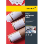 Tower A4 Laser Label 100's 210x297mm 